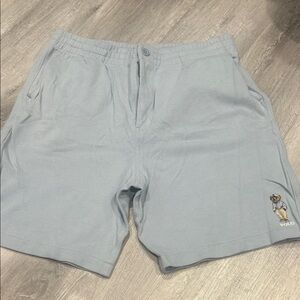 Polo by Ralph Lauren Light Blue Men’s Athletic Shorts with Bear Embroidery